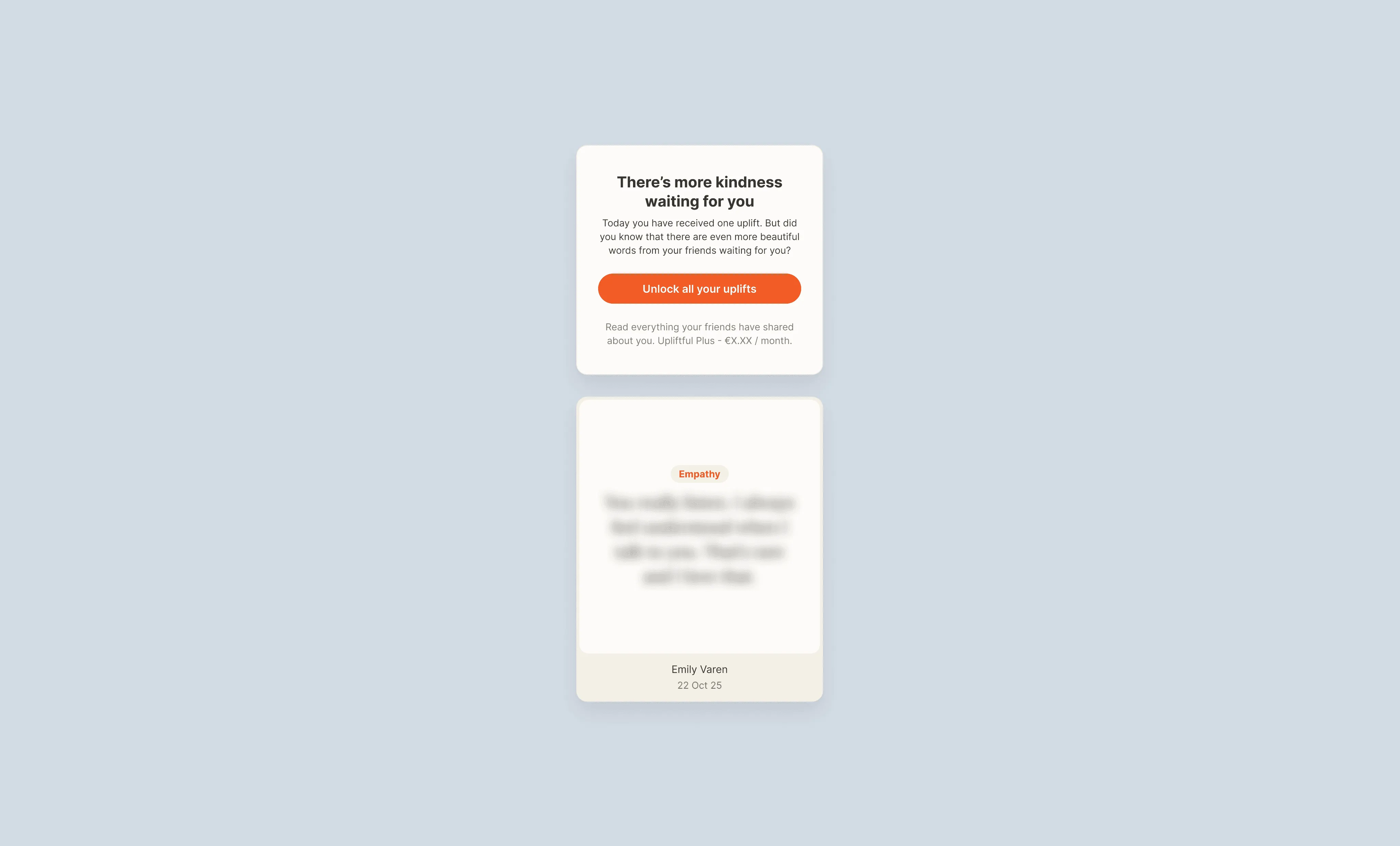 Paywall-status — uplift-content afgeschermd voor niet-betalende gebruikers